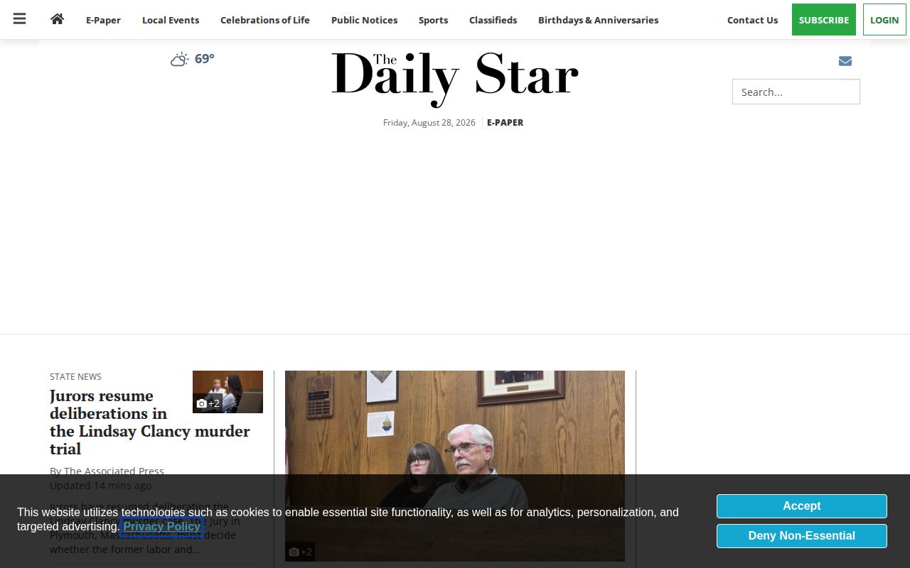 The Daily Star page for Oneonta and Otsego County crime reporting
